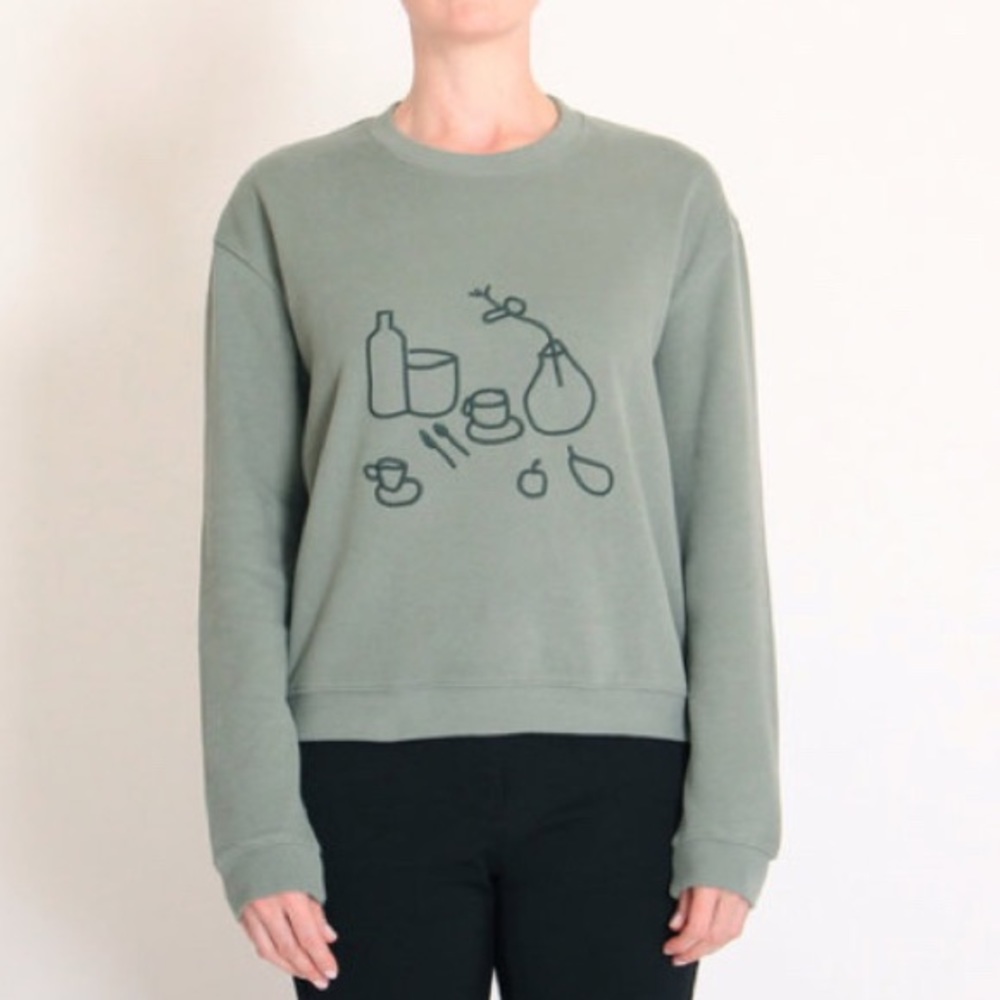 Paloma Wool Hotel Graphic Green Sweatshirt S